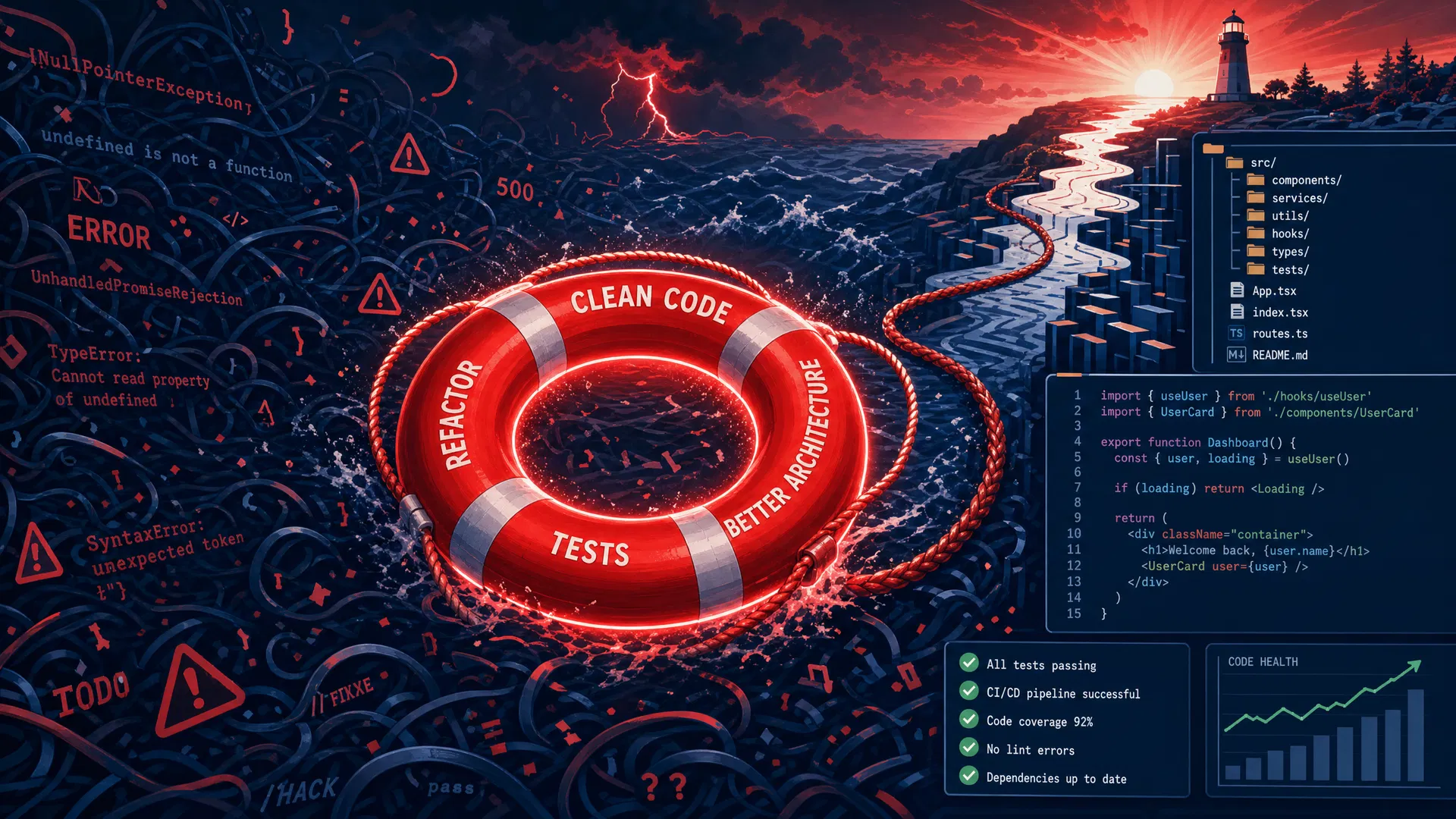 Vibe code rescue: transforming broken AI-generated code into clean, production-ready software